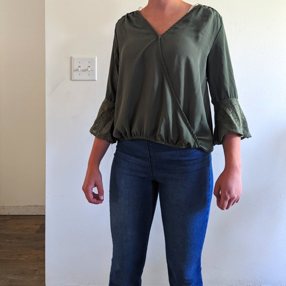 Olive Green Blouse